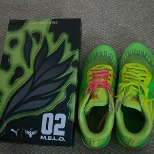 These are the MB .02 * Slime basketball shoe